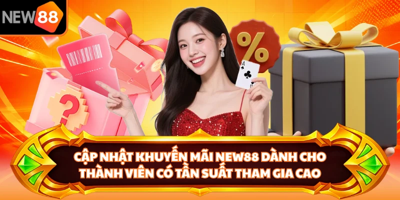 Cập nhật khuyến mãi NEW88 dành cho thành viên có tần suất tham gia cao 