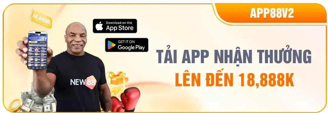Khuyến mãi tải app nhận thưởng New88