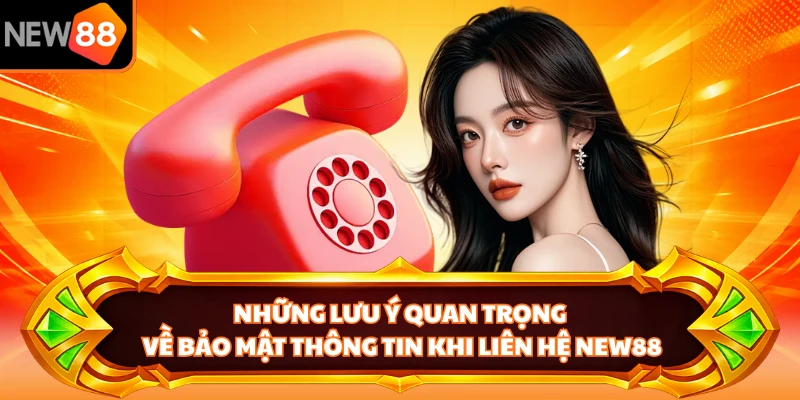 Những lưu ý quan trọng về bảo mật thông tin khi liên hệ NEW88