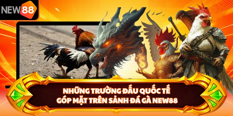 Những trường đấu quốc tế góp mặt trên sảnh đá gà NEW88